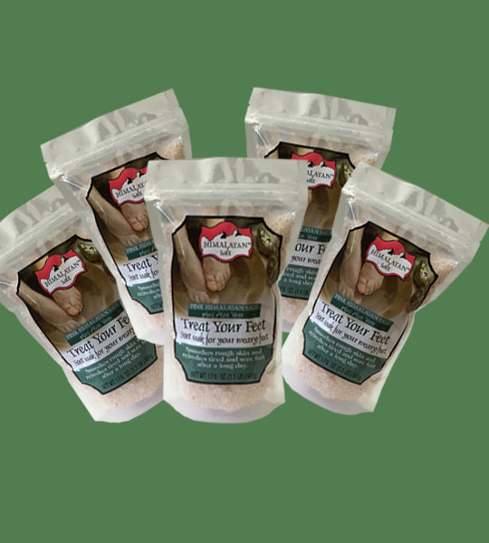 Himalayan Salt Treat your feet plus Aloe Vera 500g 5 bags